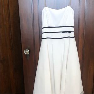 Studio 1940 Sailor Dress White with Blue Stripes. Never Been Worn Size 10